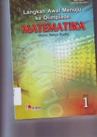 Image of Langkah Awal Menuju ke Olimpiade MATEMATIKA  Jilid 1