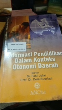 Image of Reformasi Pendidkan Dalam Konteks Otonomi Daerah